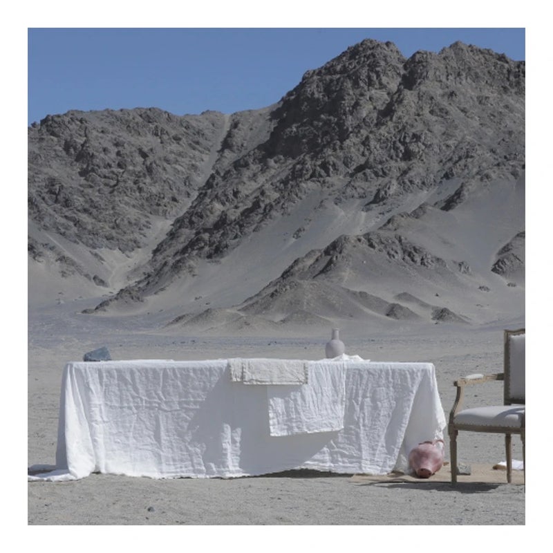 Bluejw Best Creamy White Linen Tablecloth Made From 100% European Flax Linen - Image 2